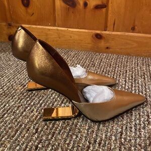 Jeffrey Campbell - metallic funky heels